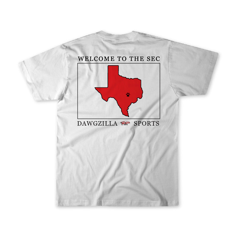 Welcome to the SEC T-Shirt – Georgia Bulldogs vs. Texas