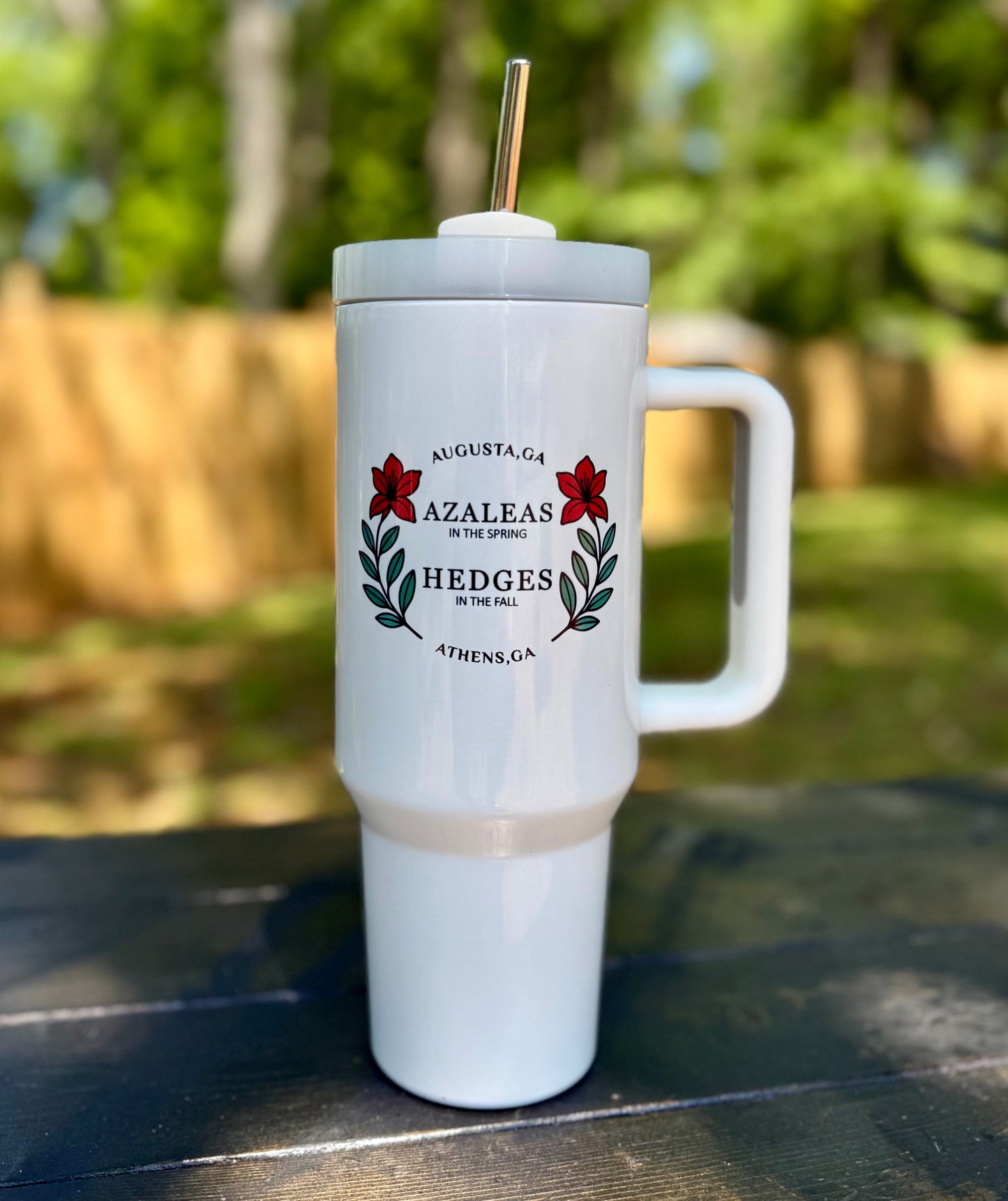 Azaleas & Hedges 40 oz Insulated Tumbler